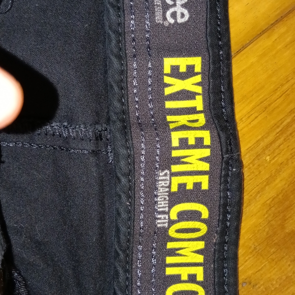 Lee Men's Black Straight Fit Jeans - Picture 1 of 2